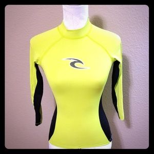 Kids Neon-Green Surf Rash Guard - RipCurl